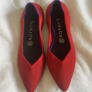 Rothy’s The Point Bright Red 8